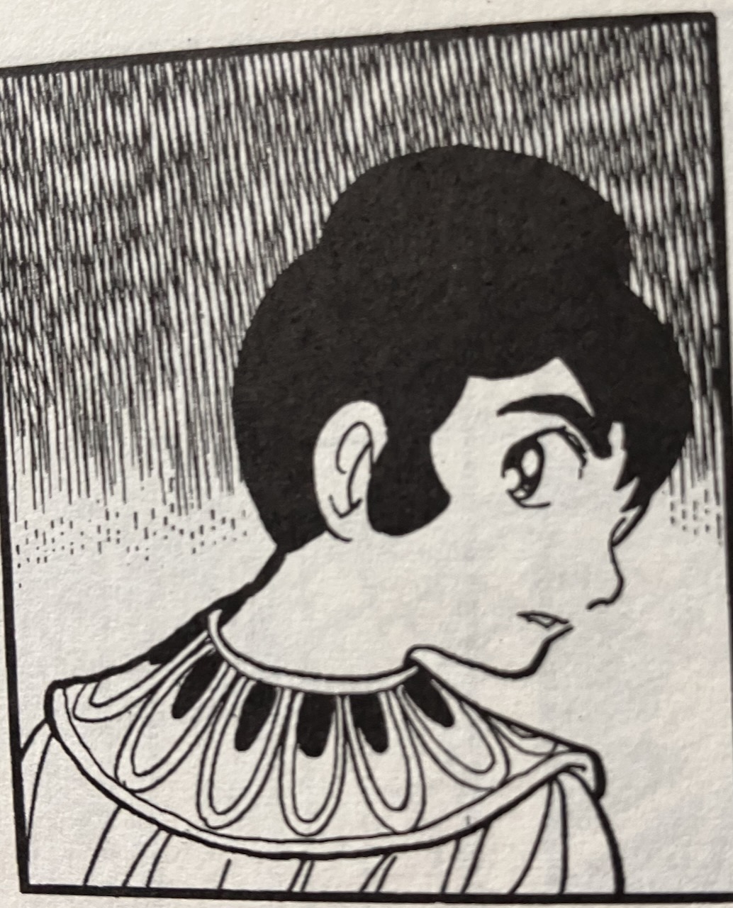 manga image of Siddhartha looking over his shoulder