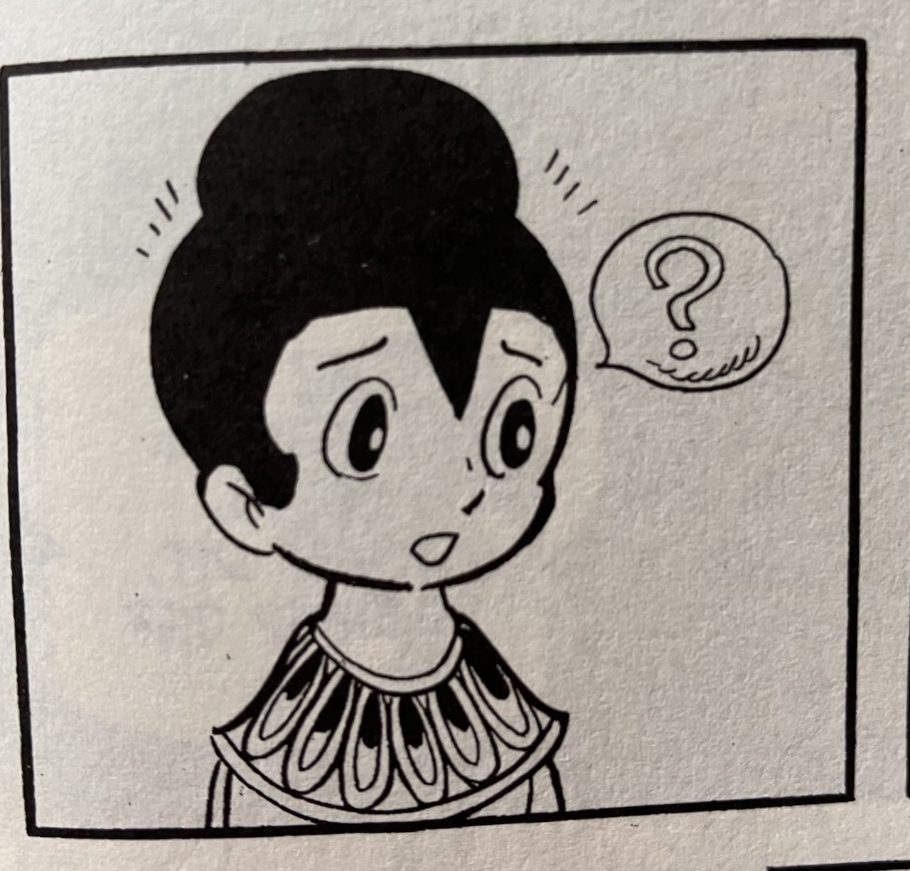 manga image of young Siddhartha suddenly realising something