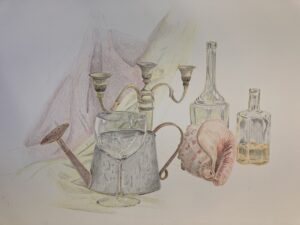 background in progress drawing
