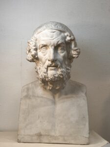 plaster cast of Socrates head