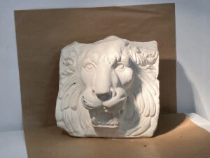 lion head statue